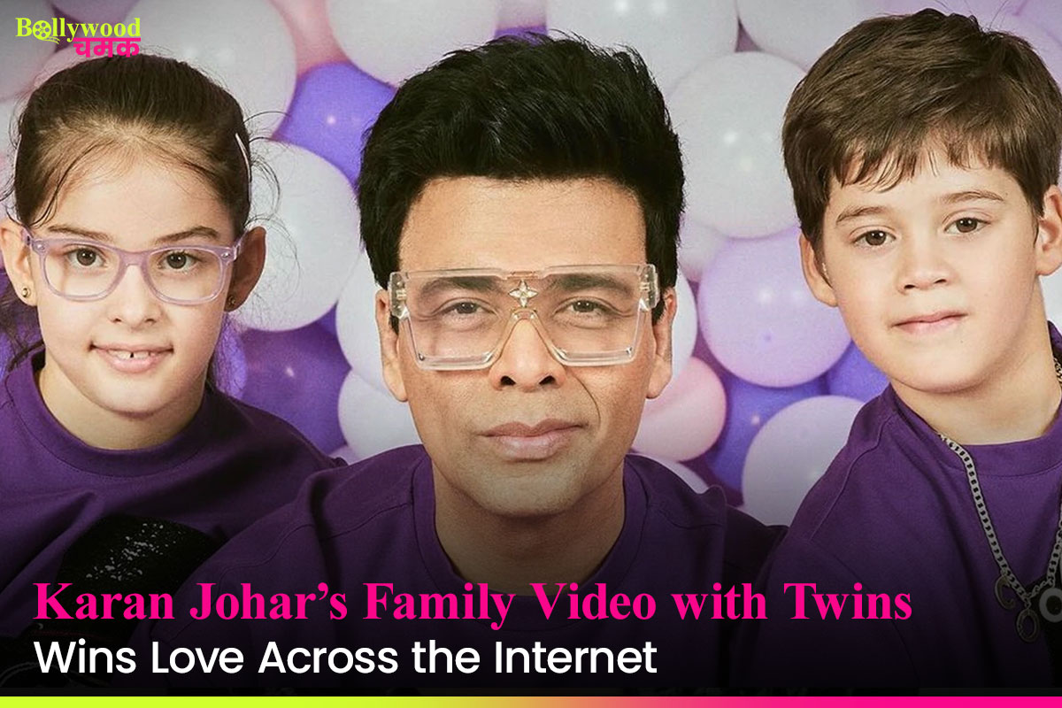 Karan johar with twins