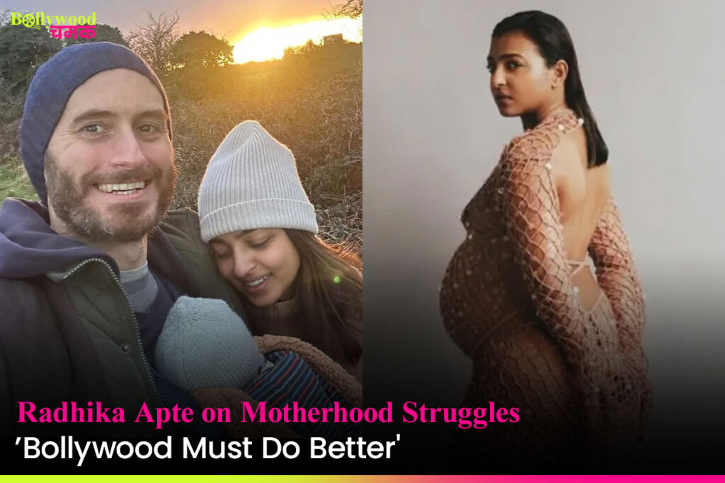 Radhika With her husband and baby