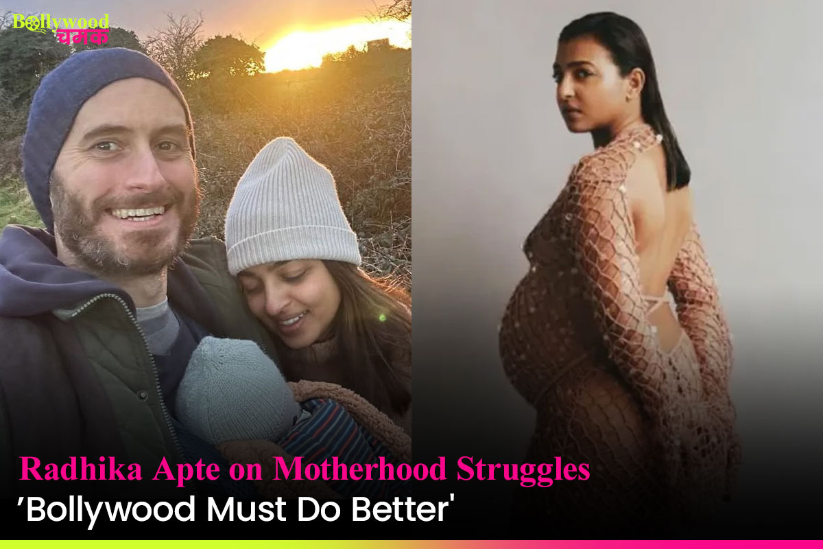 Radhika With her husband and baby