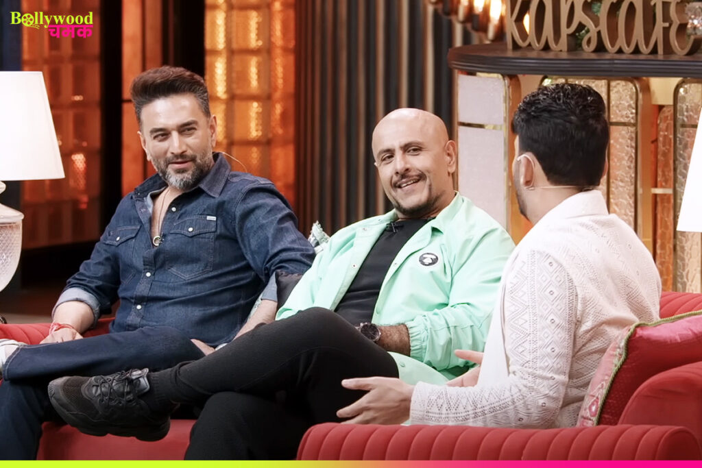 Kapil Sharma with Vishal-Sheykhar, Shaan and Neeti Mohan on The Great Indian Kapil Show Bacha Hua Content episode Masti Music Mazak Netflix
