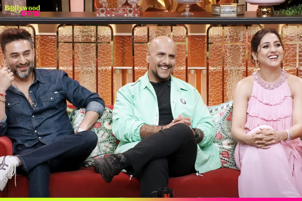 Kapil Sharma with Vishal-Sheykhar, Shaan and Neeti Mohan on The Great Indian Kapil Show Bacha Hua Content episode Masti Music Mazak Netflix
