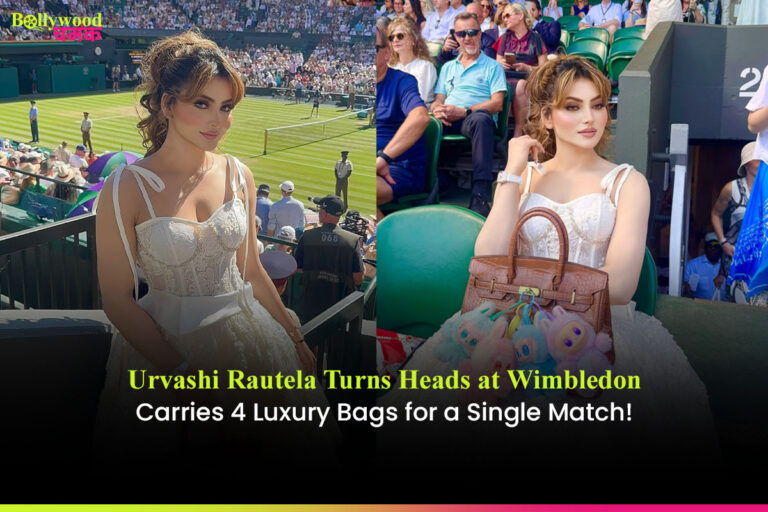 Urvashi Rautela Turns Heads at Wimbledon – Carries 4 Luxury Bags for a Single Match!