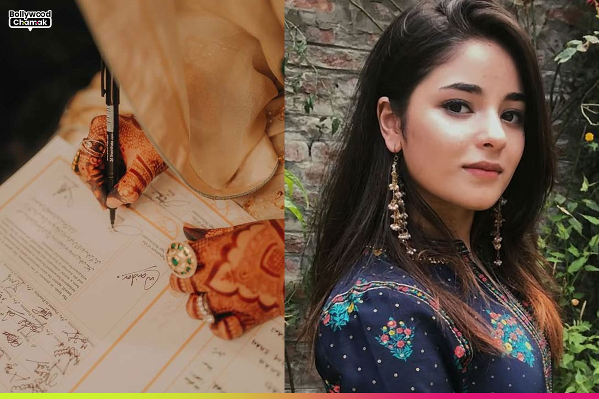 Zaira Wasim Ties the Knot